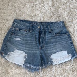 American eagle high rise denim shorts size 4